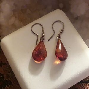 Amber earrings